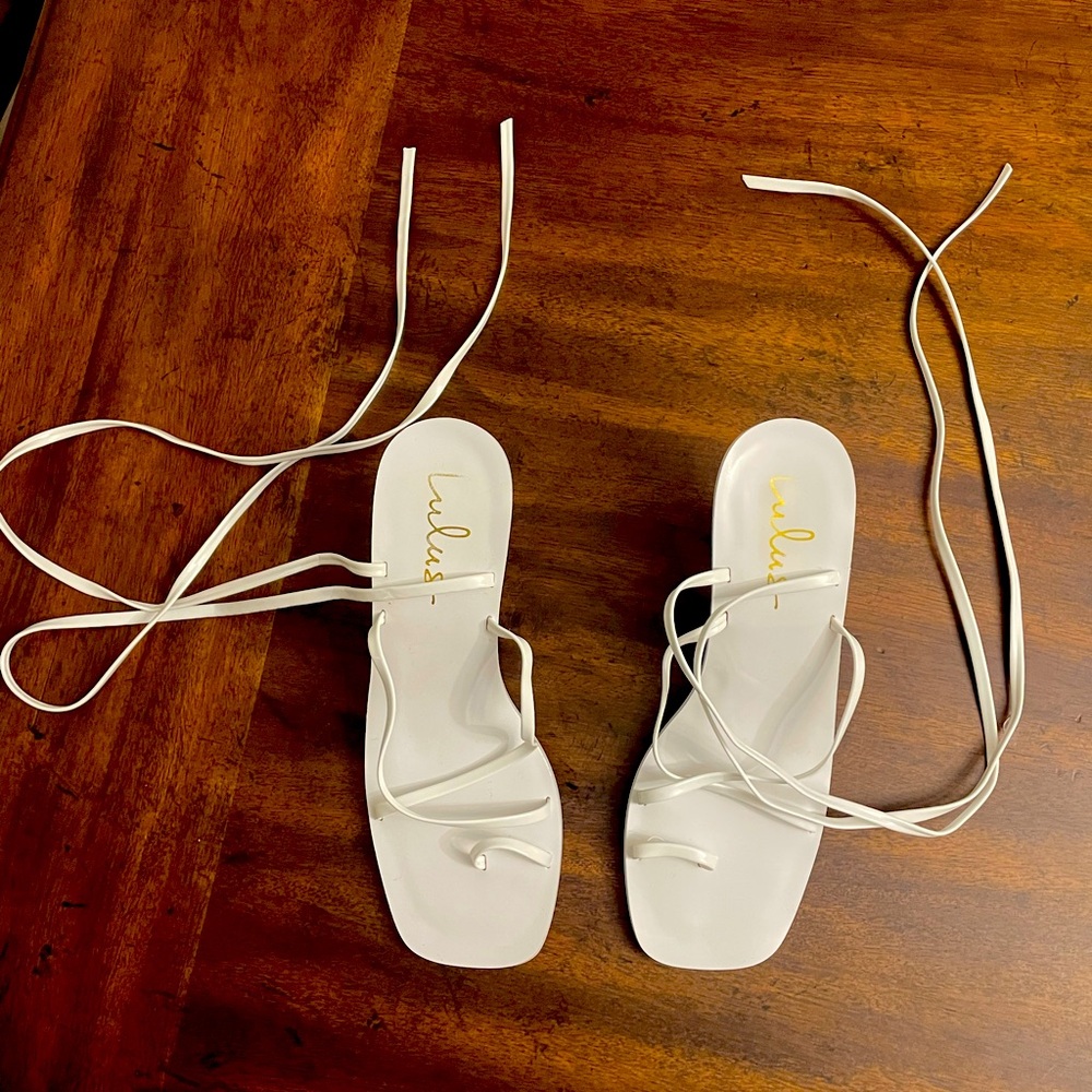 Lulus white heels